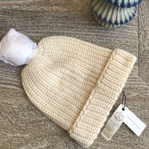 Treasure & Bond Pom Beanie In Cream